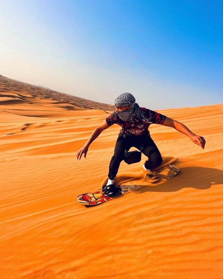 Sandboard sur les dunes