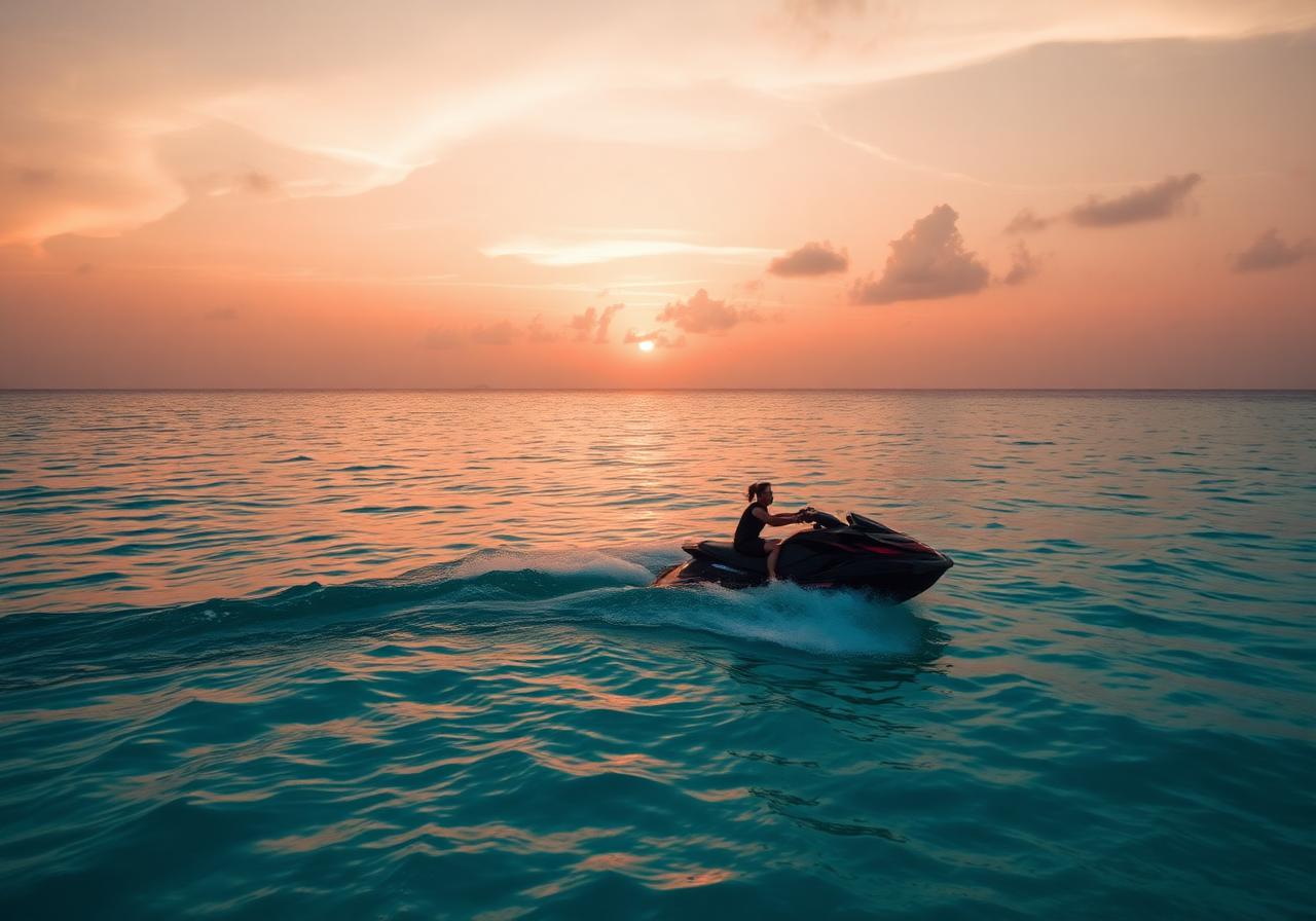 Jet ski face au Burj