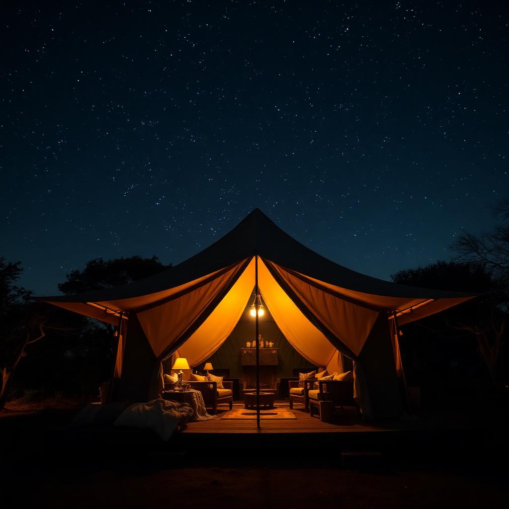 Lodge en pleine savane